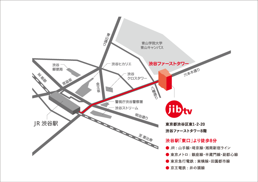 マップ：株式会社日本国際放送