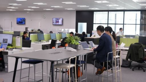 社内風景の写真